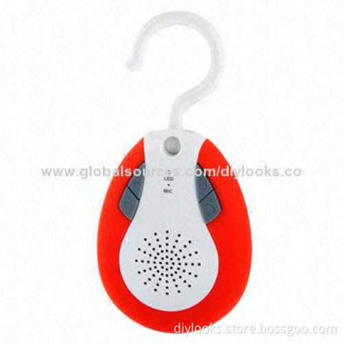 Hybrid Waterproof Bluetooth 3.0 Shower Speakers for iPhone 5 with Hook